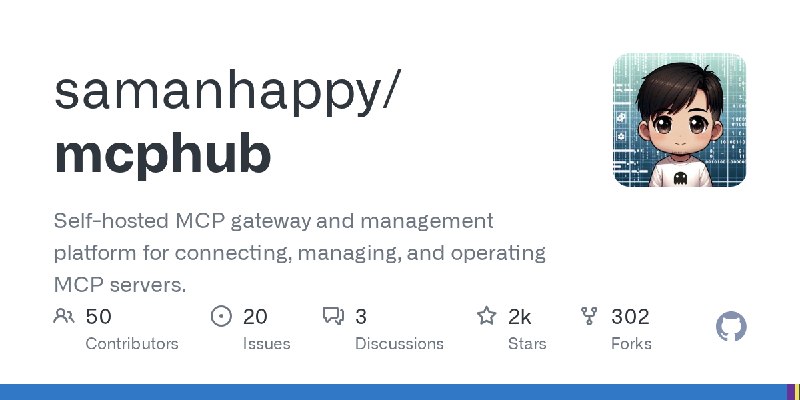 GitHub - samanhappy/mcphub: Self-hosted MCP gateway and management platform for connecting, managing, and operating MCP servers.