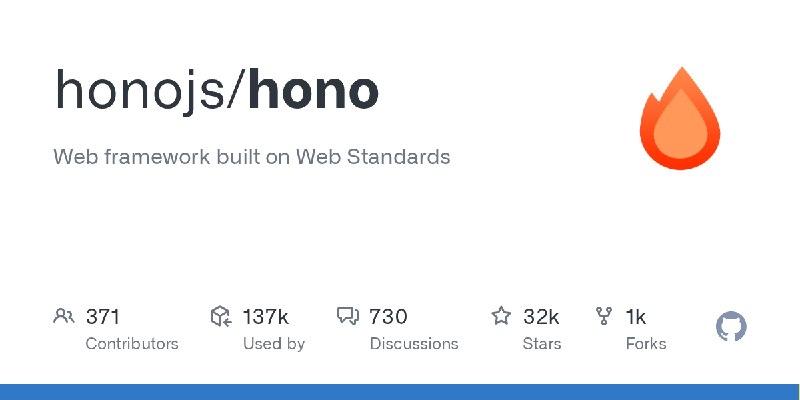 GitHub - honojs/hono: Web framework built on Web Standards