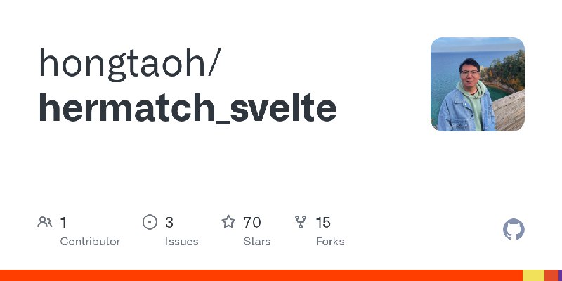 GitHub - hongtaoh/hermatch_svelte