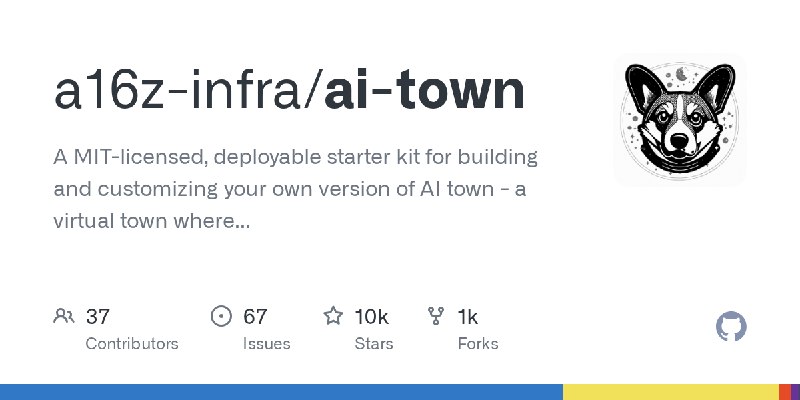 GitHub - a16z-infra/ai-town: A MIT-licensed, deployable starter kit for building and customizing your own version of AI town -…