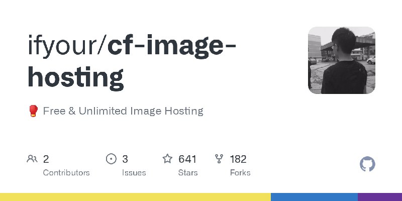 GitHub - ifyour/cf-image-hosting: 🥊  Free & Unlimited Image Hosting