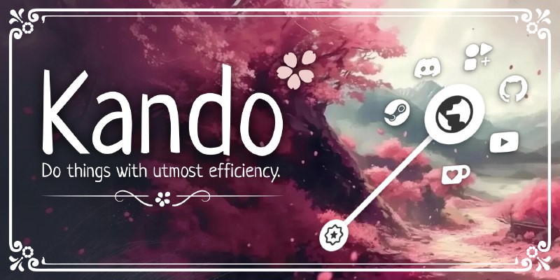 GitHub - kando-menu/kando: 🌸 Do things with utmost efficiency.