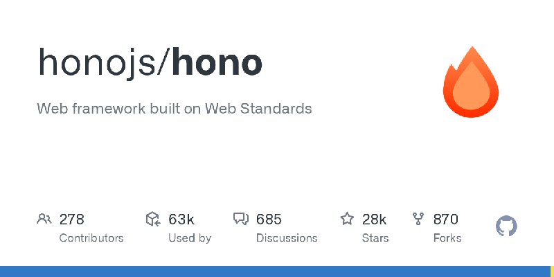 GitHub - honojs/hono: Web framework built on Web Standards
